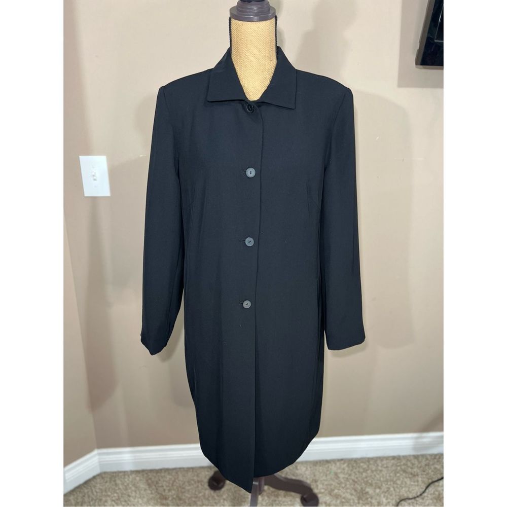 Women’s Norton McNaughton Vintage Long Line Dress Suit Rain Coat Jacket Size 14 - Picture 2 of 8